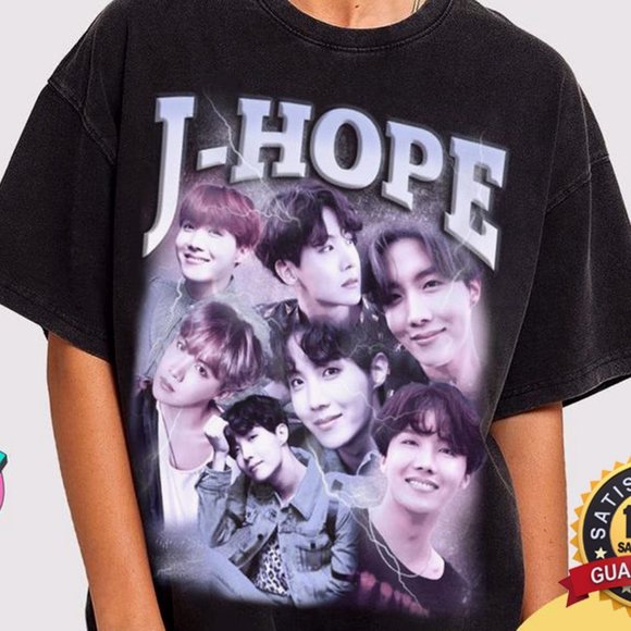 J-Hope BTS Black Unisex T-shirt, Jung Ho-seok J-Hope BTS Shirts for Men Women - Picture 1 of 2